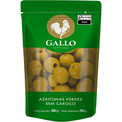 AZEITONA VERDE GALLO SACHE 150G SEM CAROCO